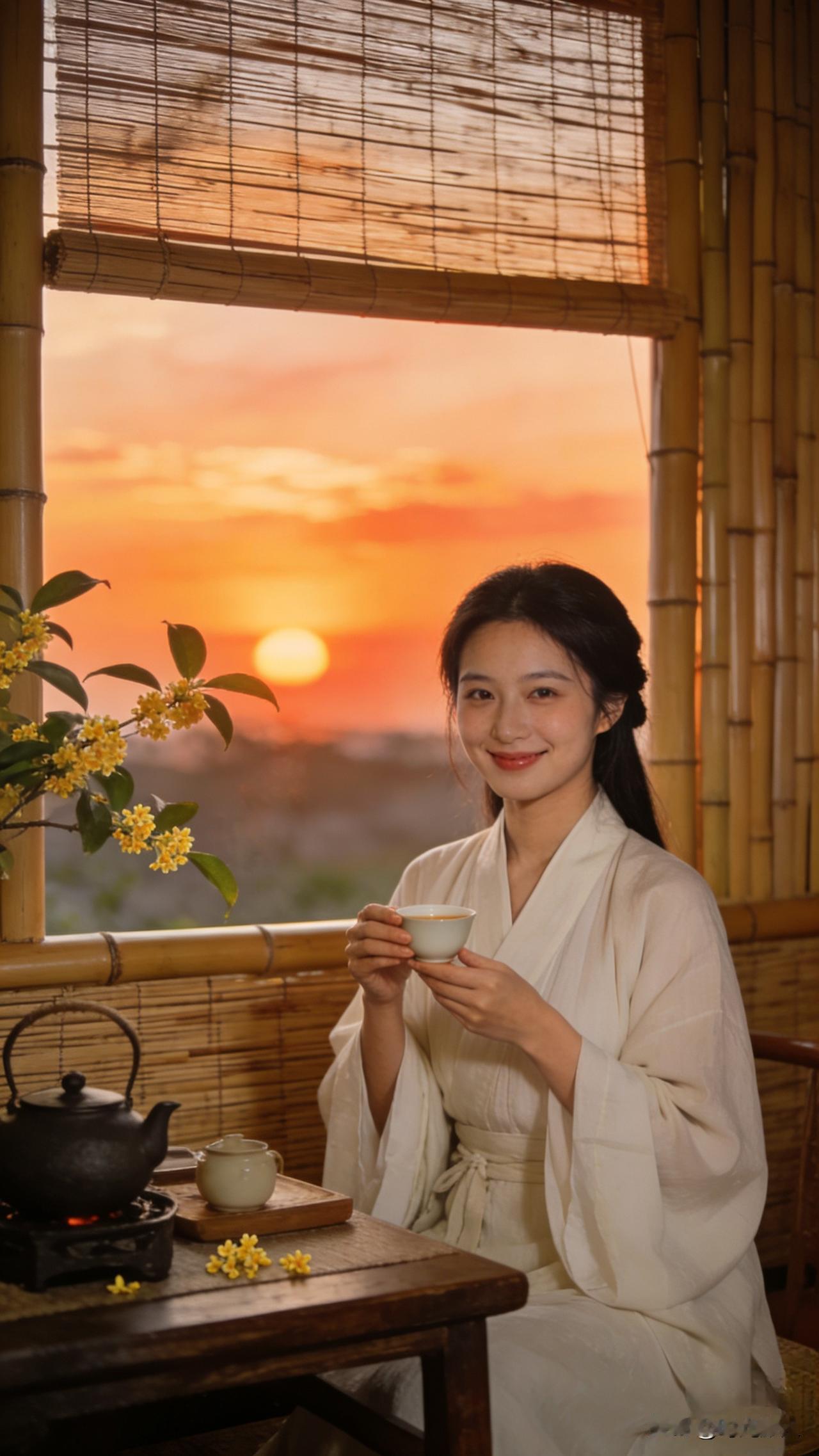 芭沟巷子晚香茶舍的竹帘上，老板手书的上联贴了半个月，几十位茶客对句，竟没一句让他