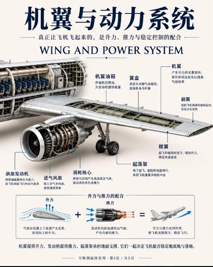 终于有人把飞机结构讲清楚了！
