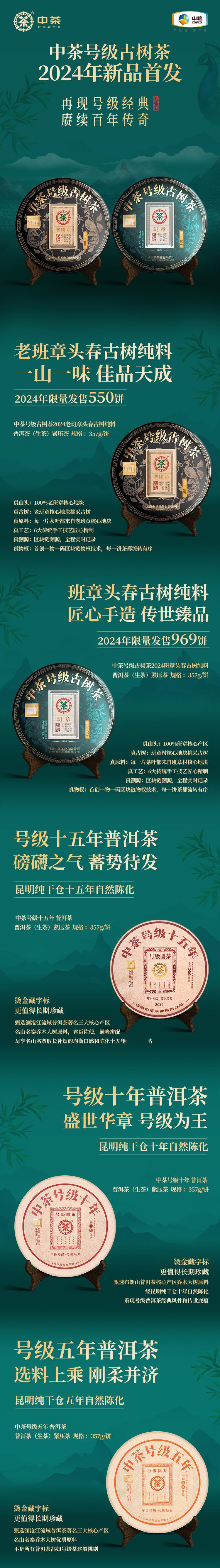 #号级古树普洱之巅# 探寻千年古树的奥秘，品味号级普洱的至尊韵味。中茶独家呈现，