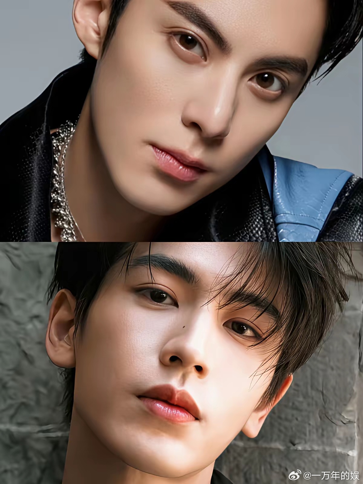 王鹤棣和张凌赫年纪差不多身高也差不多，都是超过180的身高王鹤棣非科班出身，他是