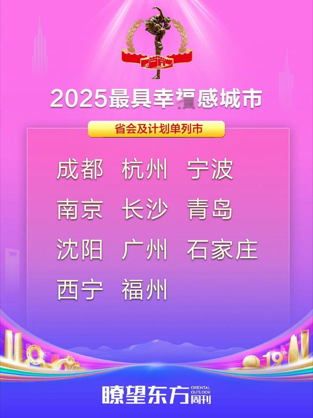 2025最具幸福感城市 这样的评选不知道权威性和真实性如何？是不是最具有幸福感应