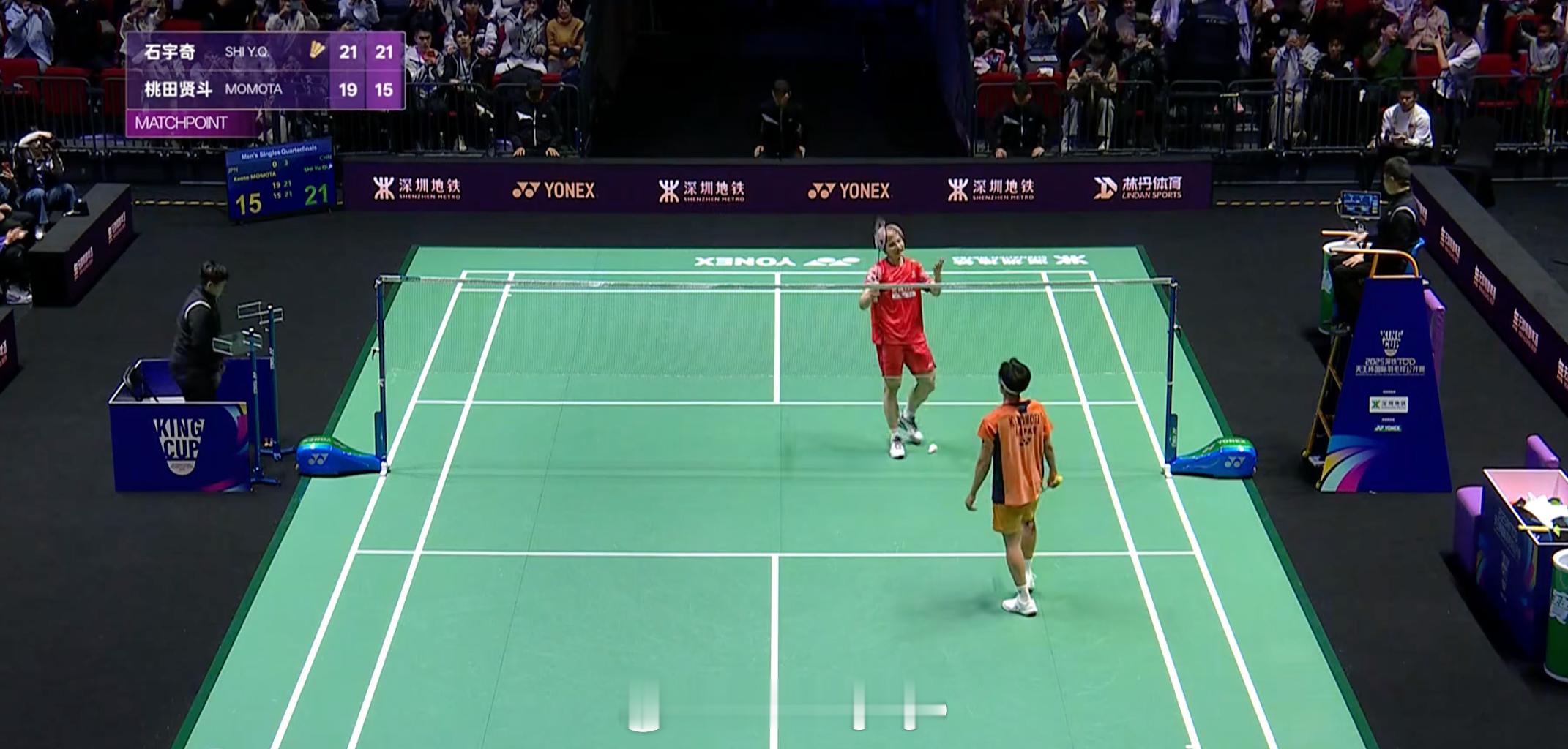 天王杯 今天最受关注的比赛石宇奇vs桃田贤斗对决，恭喜石宇奇晋级四强！再次相遇，