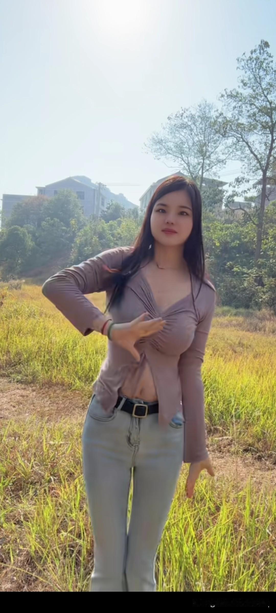 金黄色的田边缘起舞1