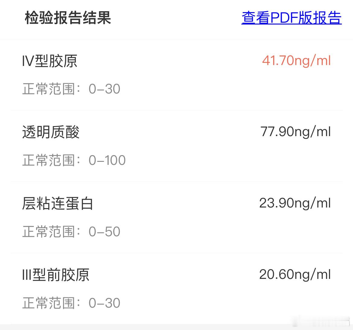 #乙肝[超话]#请问是不是不用关注这个肝纤的数据啊，昨天刚查这个有点高，1月查b