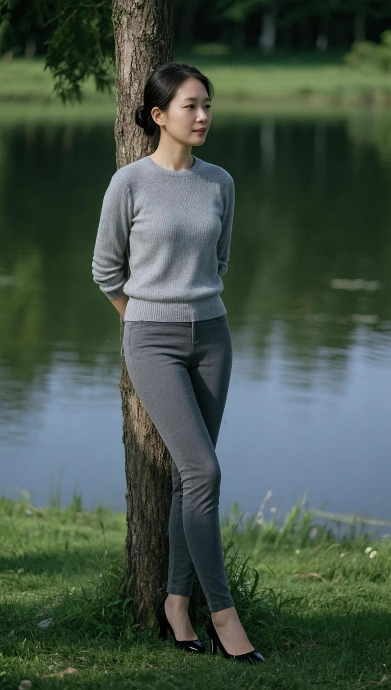 AI湖畔静影 随拍穿搭日常分享上热门