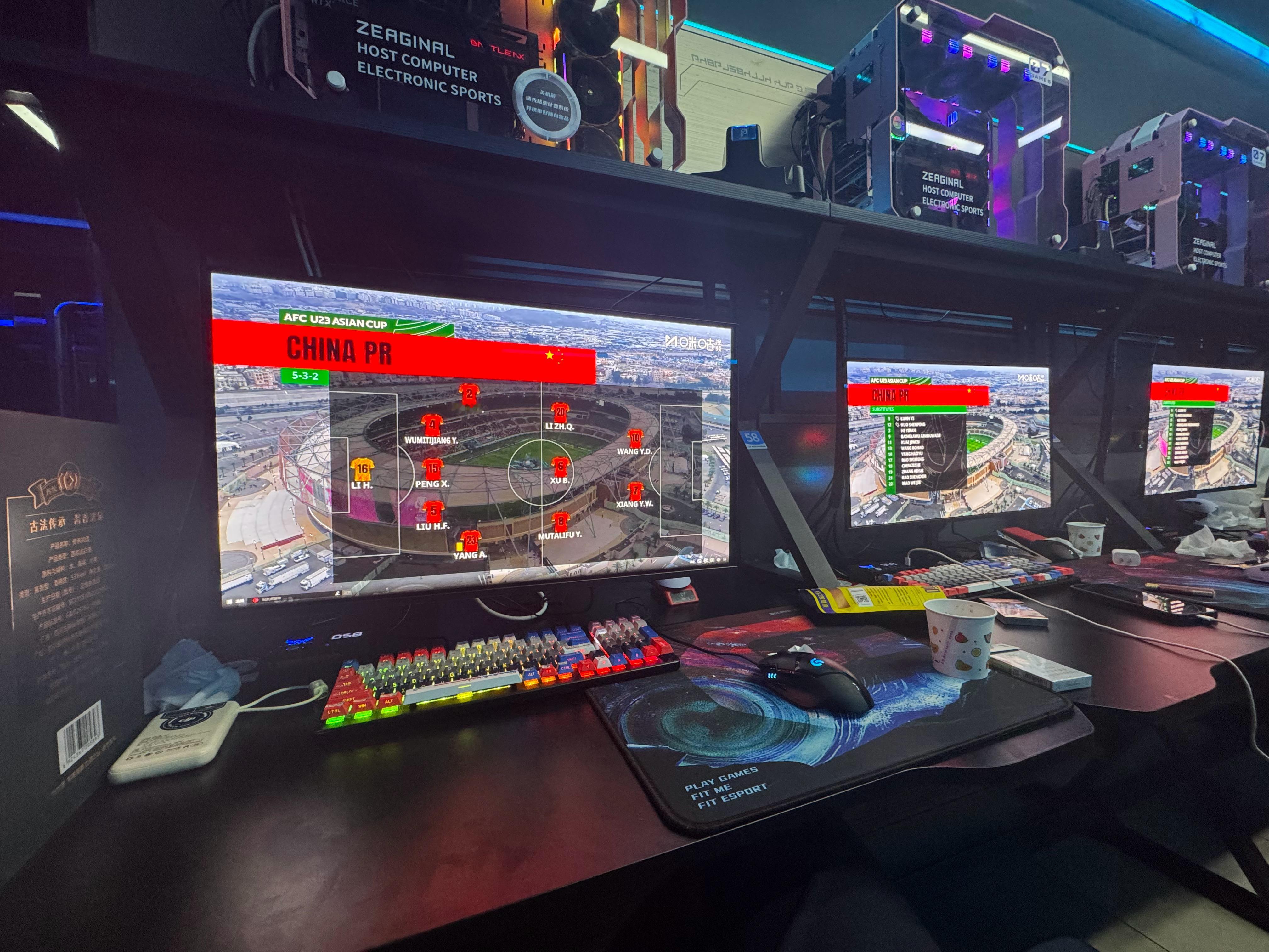 U23国足vs日本哎，先丢俩球