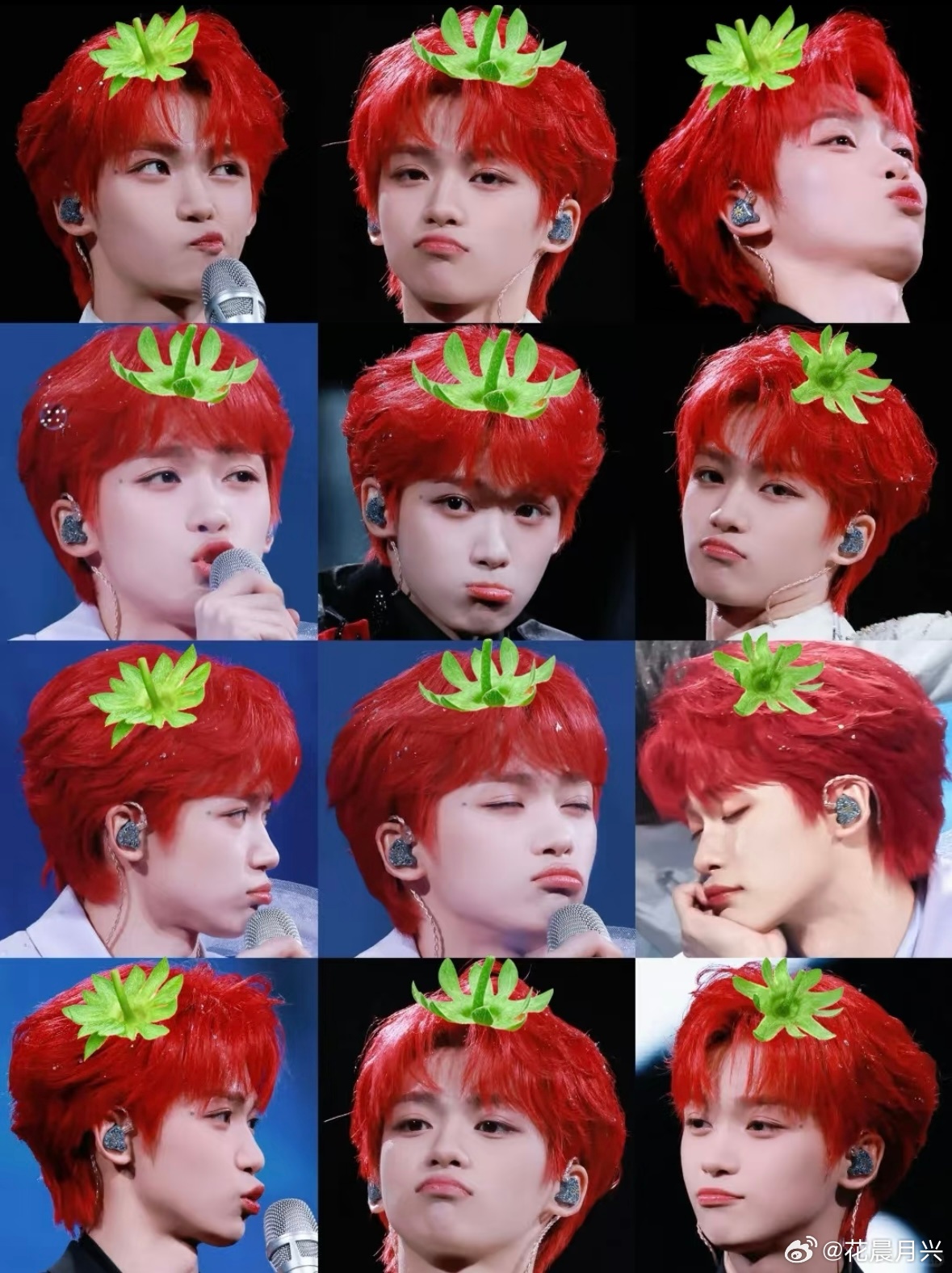 哈哈哈哈哈，这谁把梓渝做成了小草莓，太可爱了… 