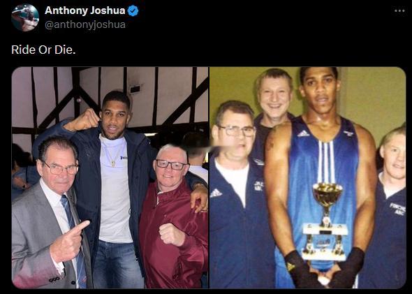 拳坛速递  约书亚Anthony Joshua更新社媒：“不成功便成仁” 煮酒今