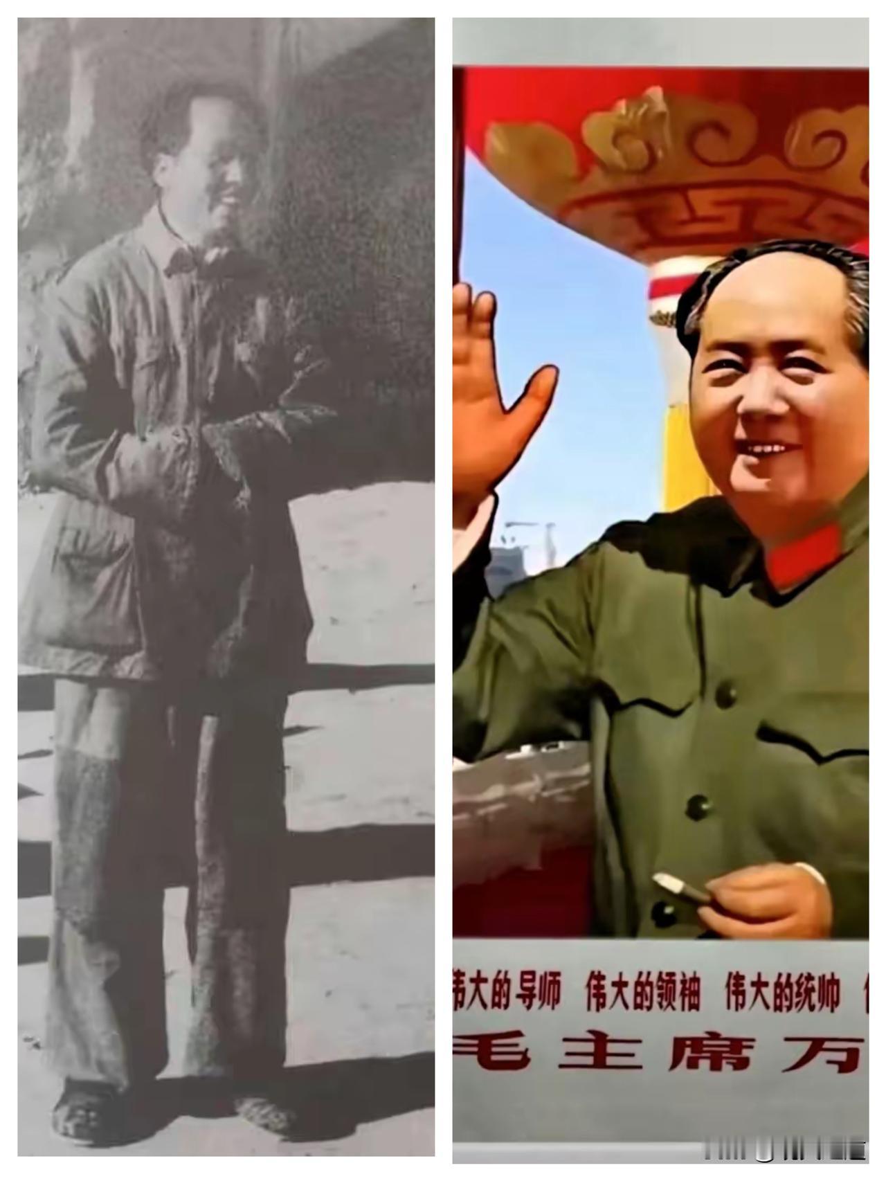 长征刚到陕北的寒冬，谁能想到领袖的裤子满是补丁，连件像样的冬衣都没有，冷得只能把