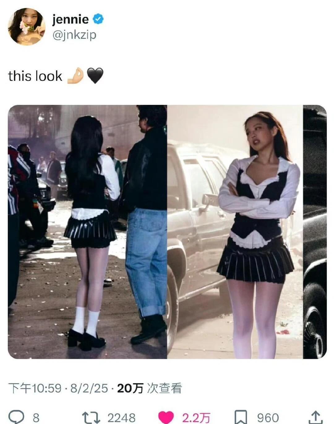 果然jennie风只有妮本人才能穿出那个味道 ​​​