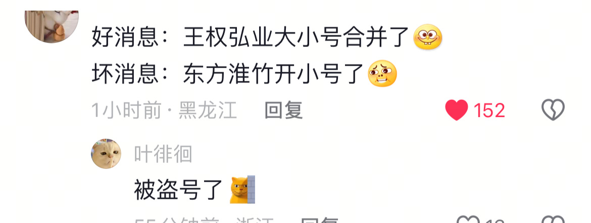 好消息：王权宏业大小号合并了坏消息：东方淮竹被盗号了[笑cry]淮水竹亭 刘诗诗