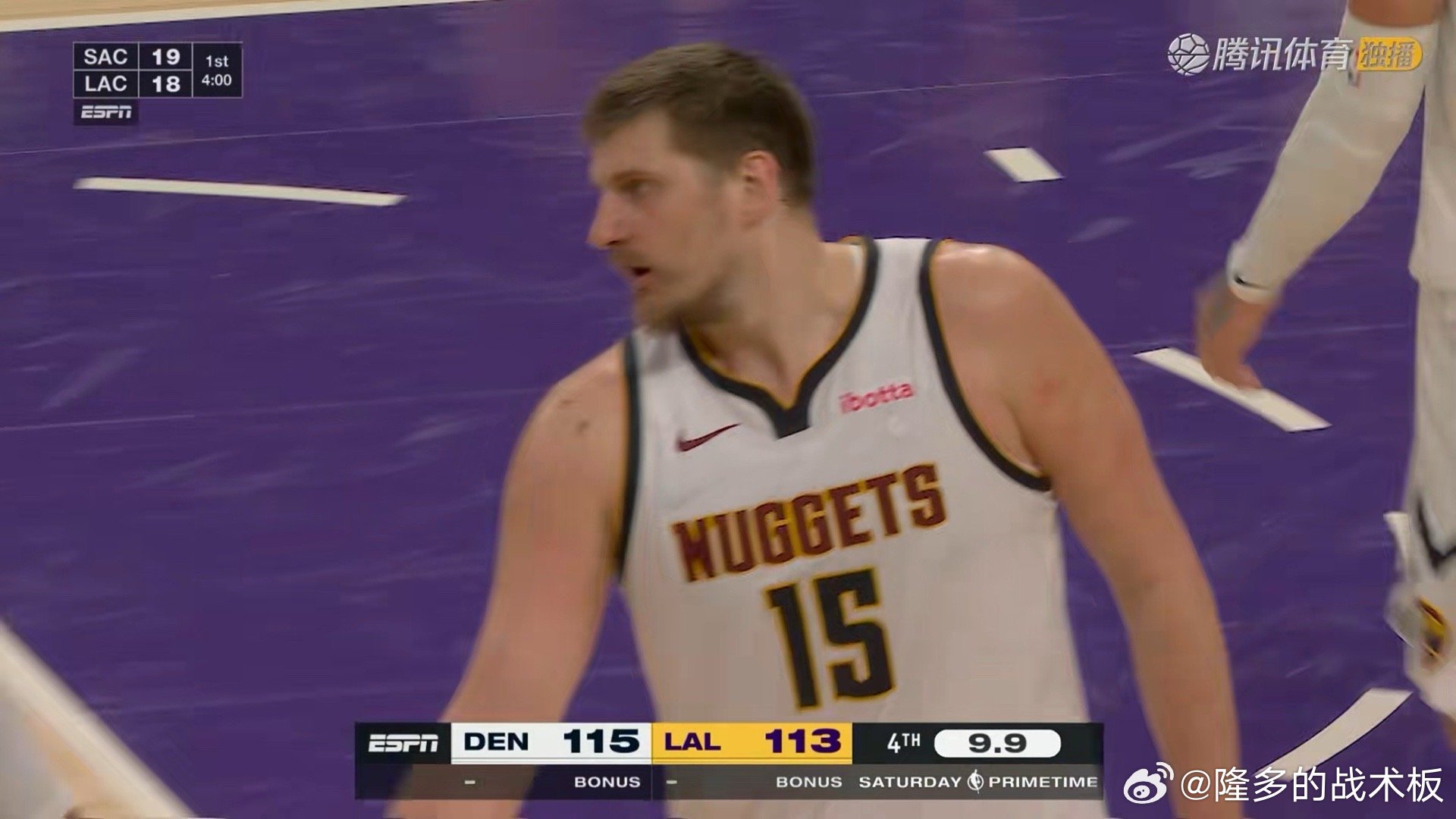 。。。。。。忙活半天又是这个结局掘金vs湖人