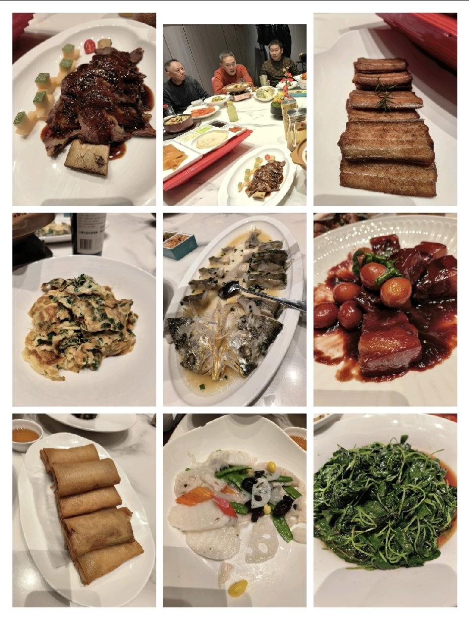 今天晚餐去的小饭店，
还是我们去年吃年夜饭的地方，
没记错的话应该叫~荷塘秋月。