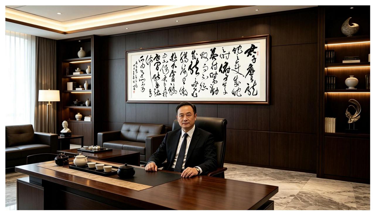 办公室悬挂《君子应有龙蛇之变》草书，藏着成功者的处世之道 横幅草书书写《君子应有