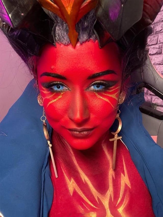 万圣节的女王套装#cosplay##dota2##DOTA2[超话]#  by 
