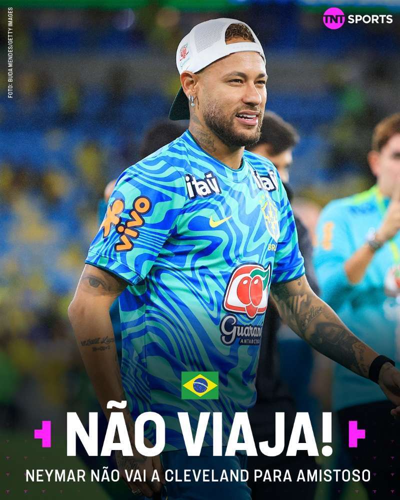 neymar 内马尔不会前往克利夫兰随队出席巴西VS埃及的友谊赛，他将留在新泽西