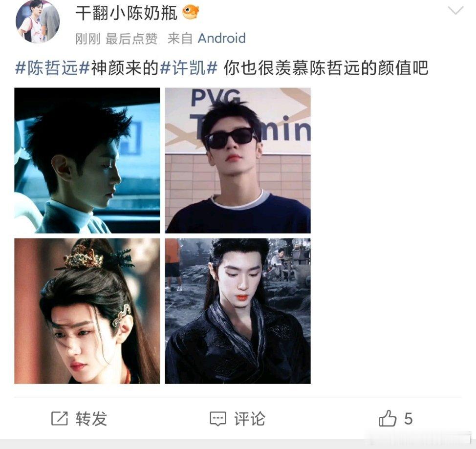 陈哲远和许凯两家怎么在互相赞美？感觉他们两家都没什么交集啊