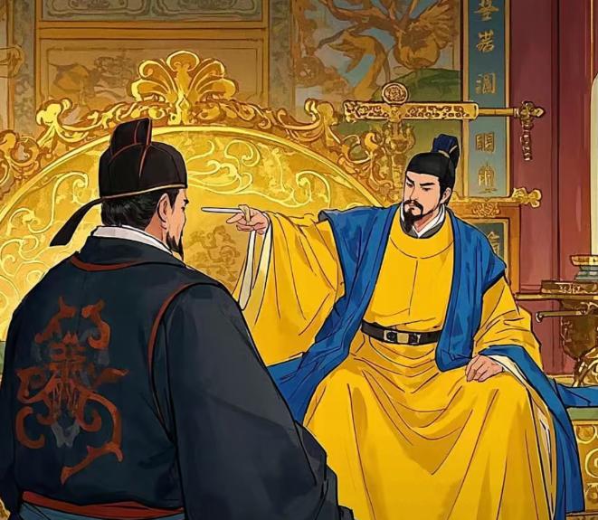 "你为什么要劝太子杀我？""太子要是听了我的，哪还有你的今天。"

玄武门之变后