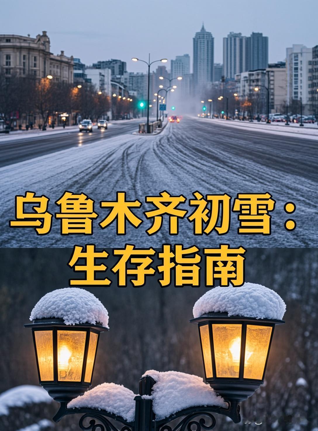 乌鲁木齐的降雪开始了❄️这次不是简单的“天气变化”，更像是城市节奏的切换。雪一落