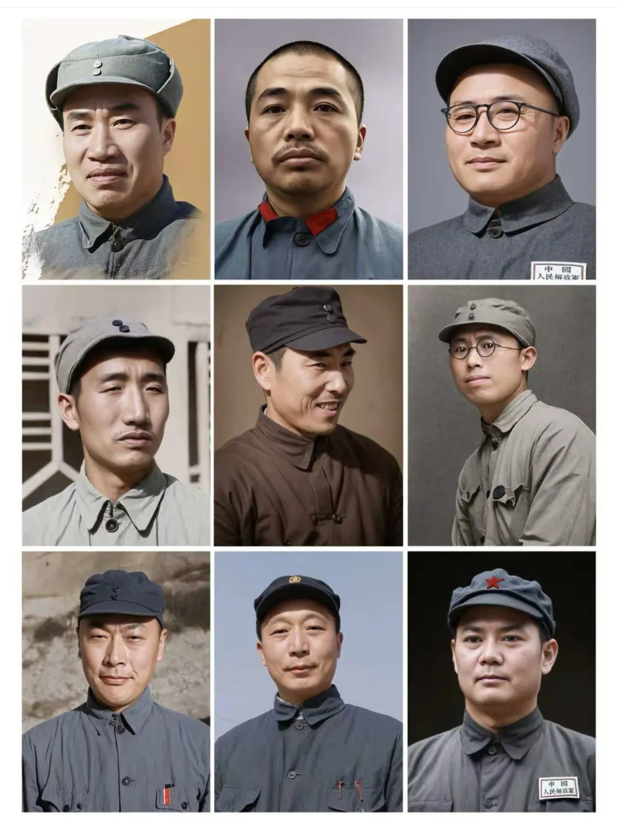 十大元帅高清修复照历史人物