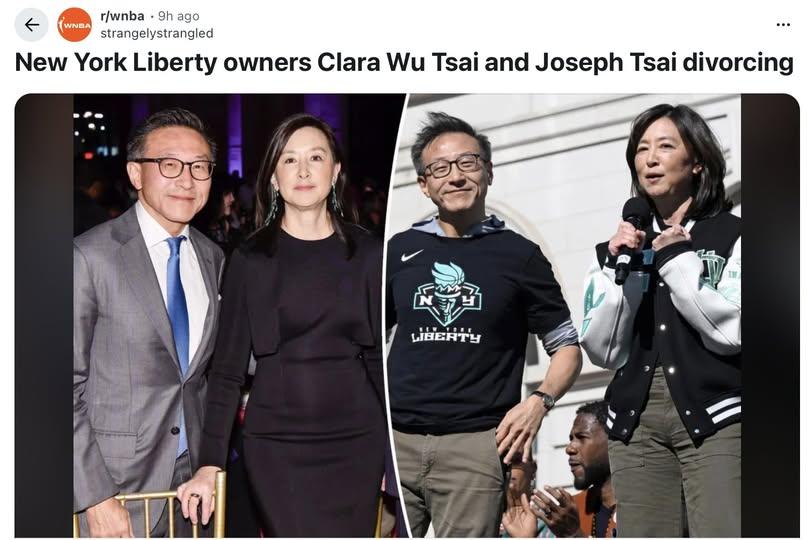 蔡崇信和吴明华竟然离婚了……

呃~，有点意外。祝两位各自走上更好的前程！


