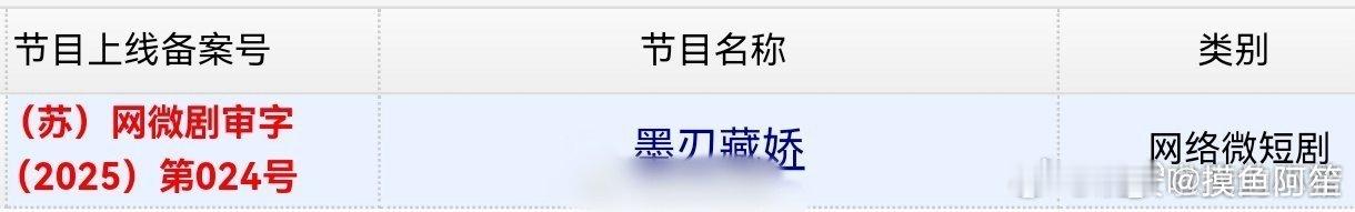 黄俊捷《墨刃藏娇》过审下证，他的作品真的是一部一部的来，无缝衔接播出 