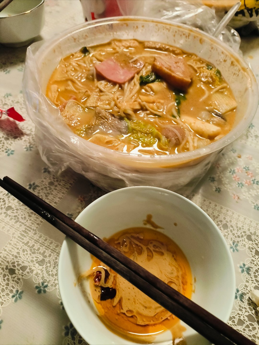 今晚的宵夜，麻辣烫来啦！！！ 