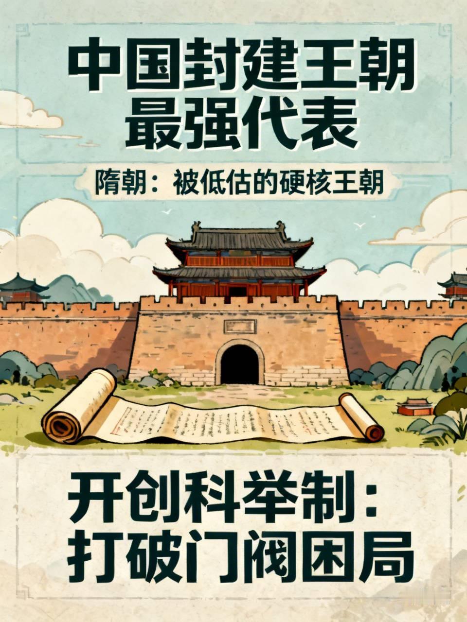 中国封建王朝那个最强？
       我认为，隋朝最强。
       谈及中国
