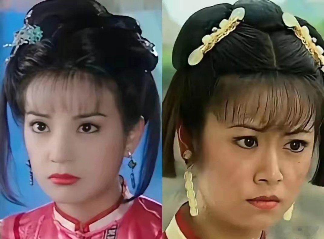 还珠格格的选角和造型一直都是小燕子比紫薇美，而且小燕子一直都非常有演技。唉，可惜