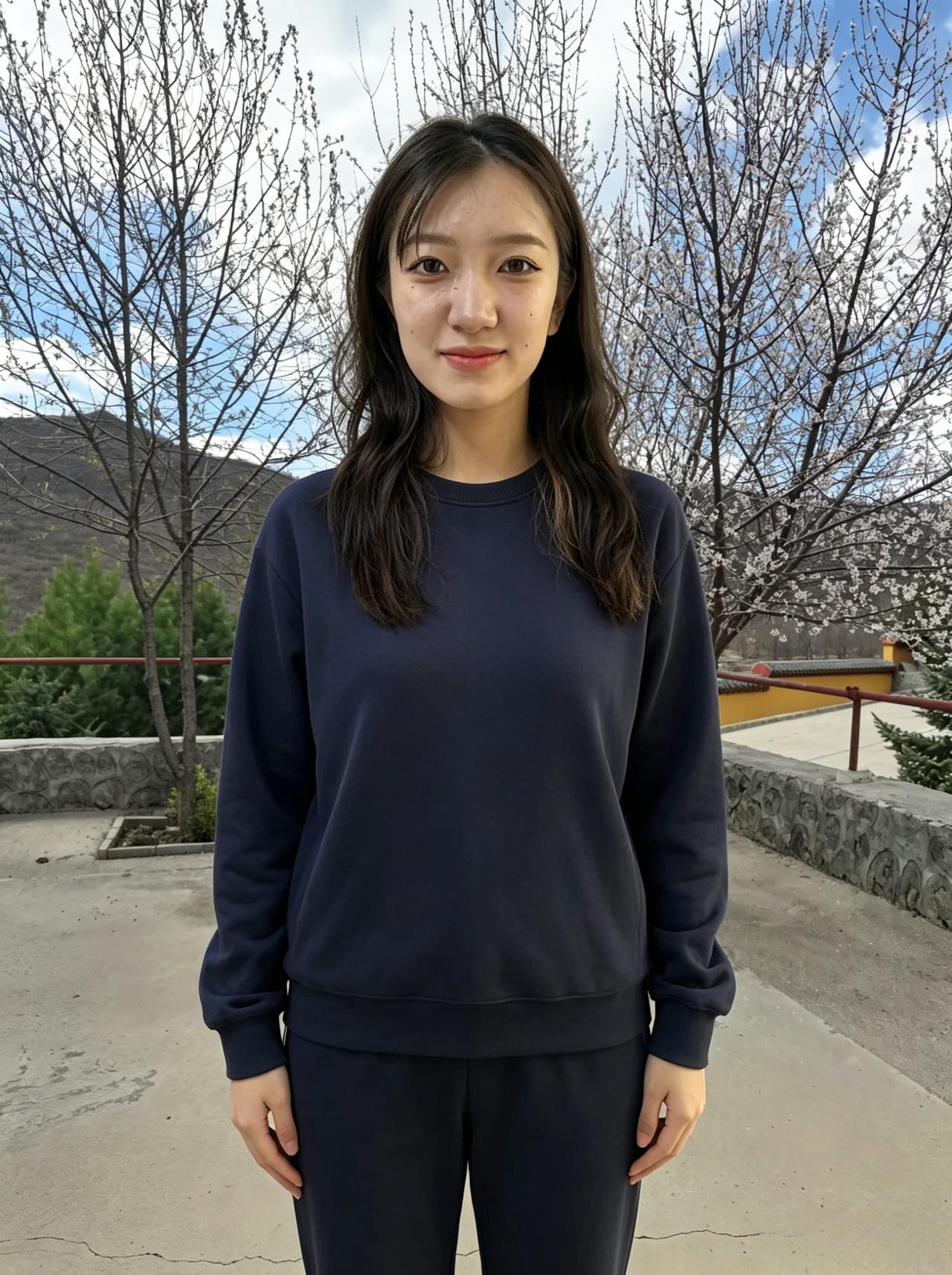 树暖云光淡，山青日影长。
衣沾花气软，步步带春光。