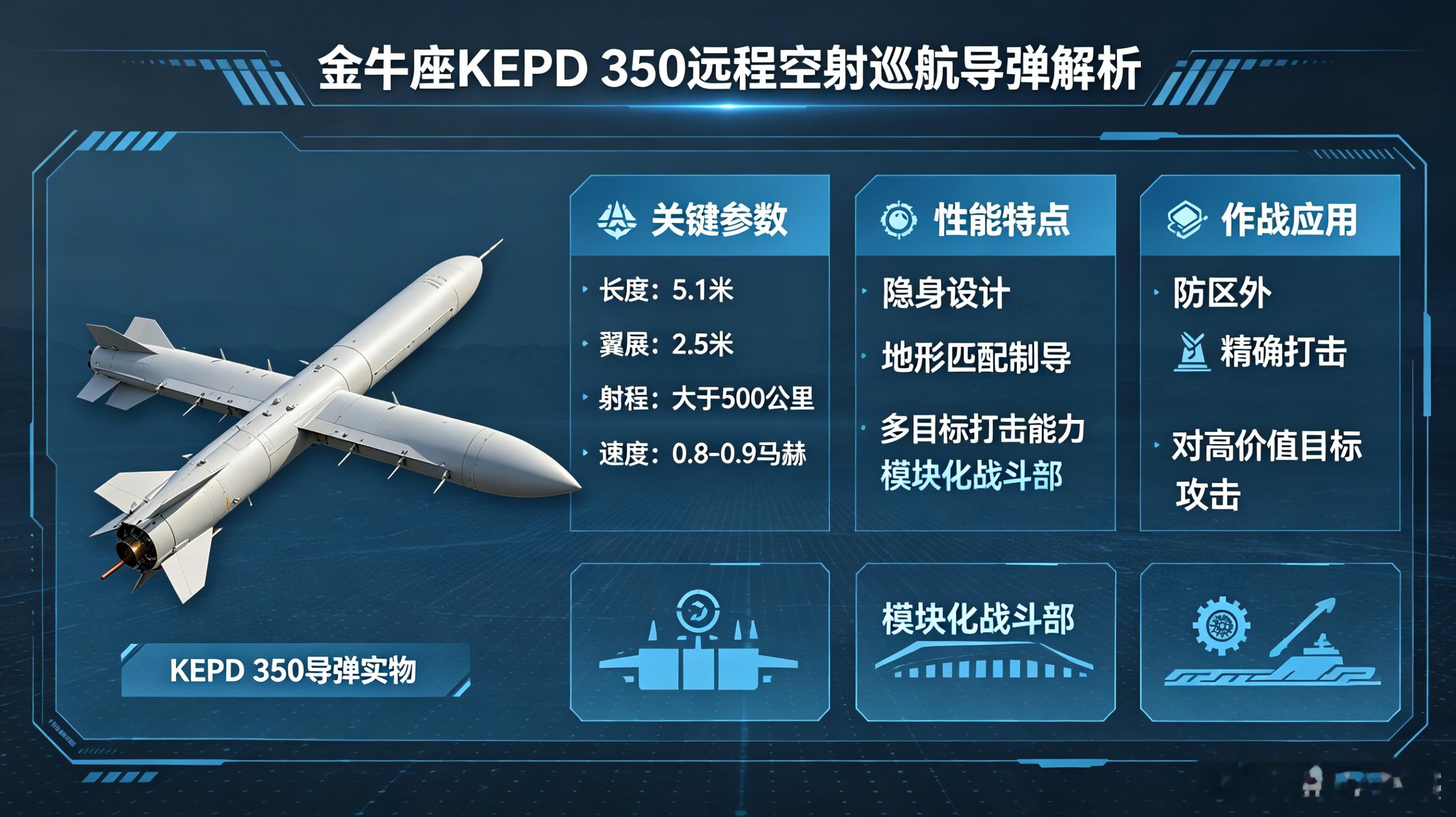 每天认识一件兵器——“金牛座”KEPD 350隐身巡航导弹今天聊聊欧洲防区外打击