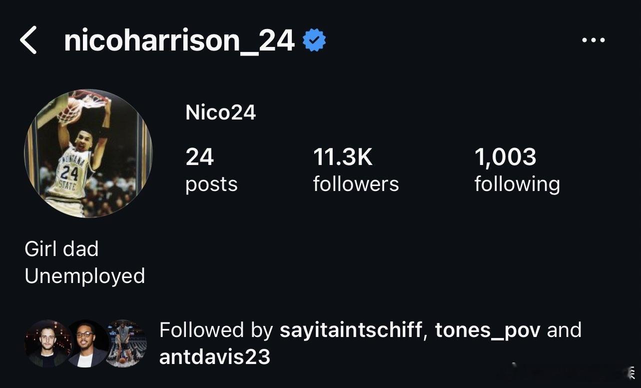 哈里森的个人简介改成了失业！在把独行侠的冠军阵容，拆的四分五裂之后，他也被解雇回