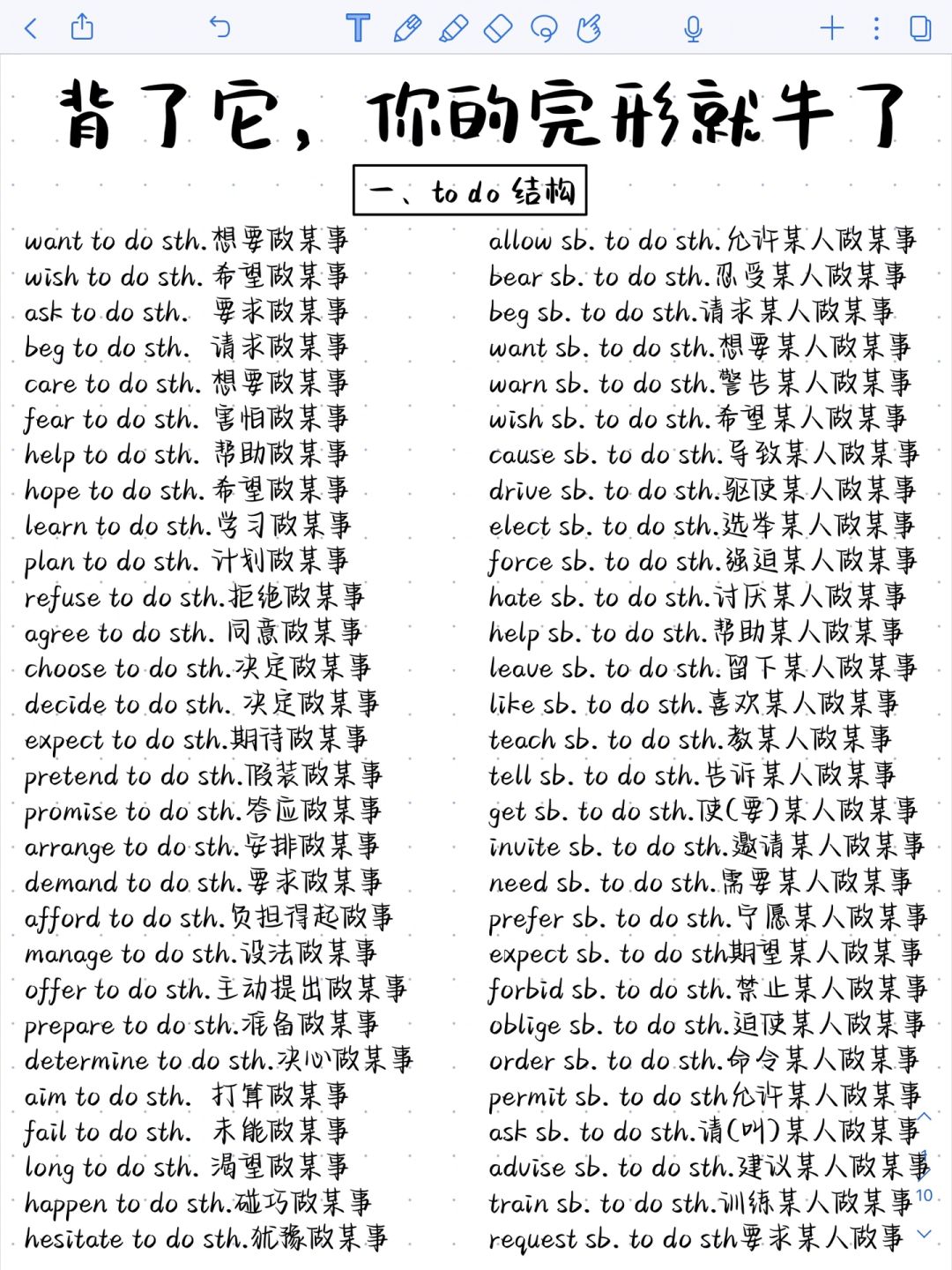 实用‼️英语完形常考固定搭配！背会稳提分！