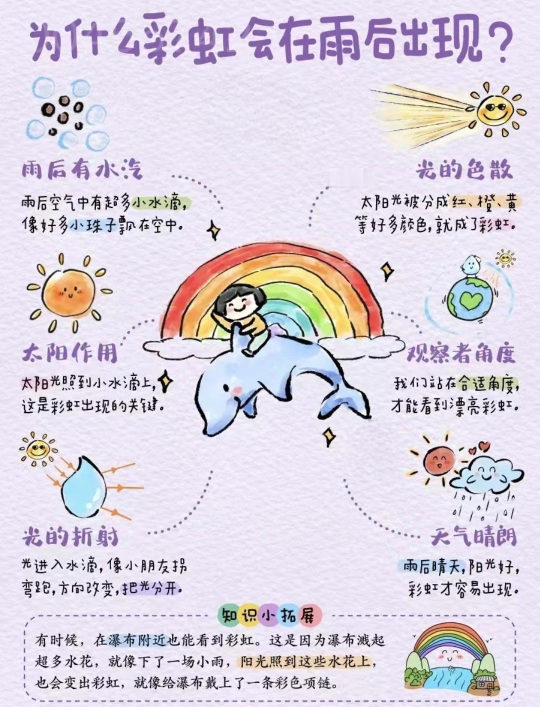为什么彩虹会在雨后出现❓