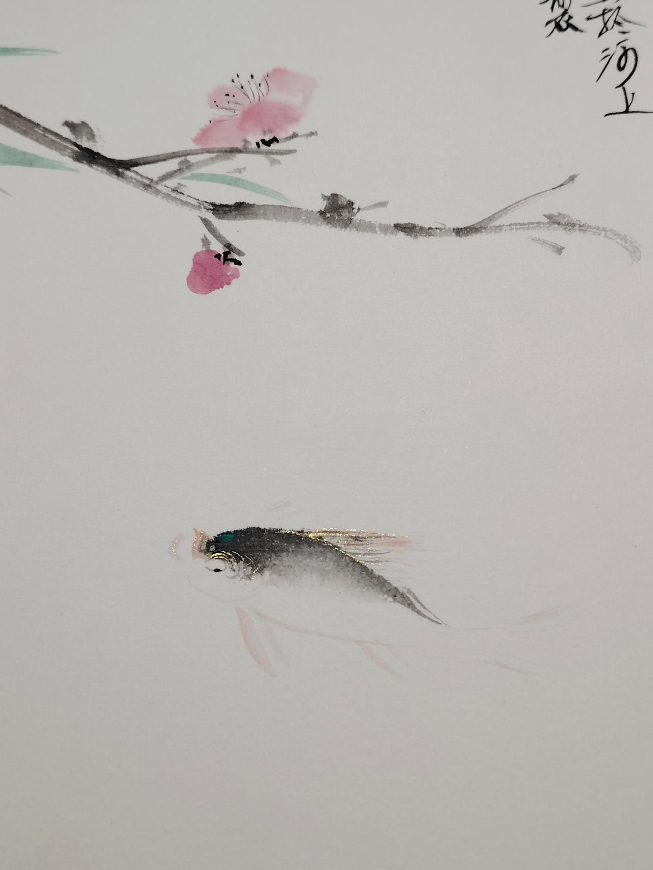 自在小鱼仙一张图证明国画的美 仙仙鱼 道士小鱼 非子畫魚 鱼半仙
