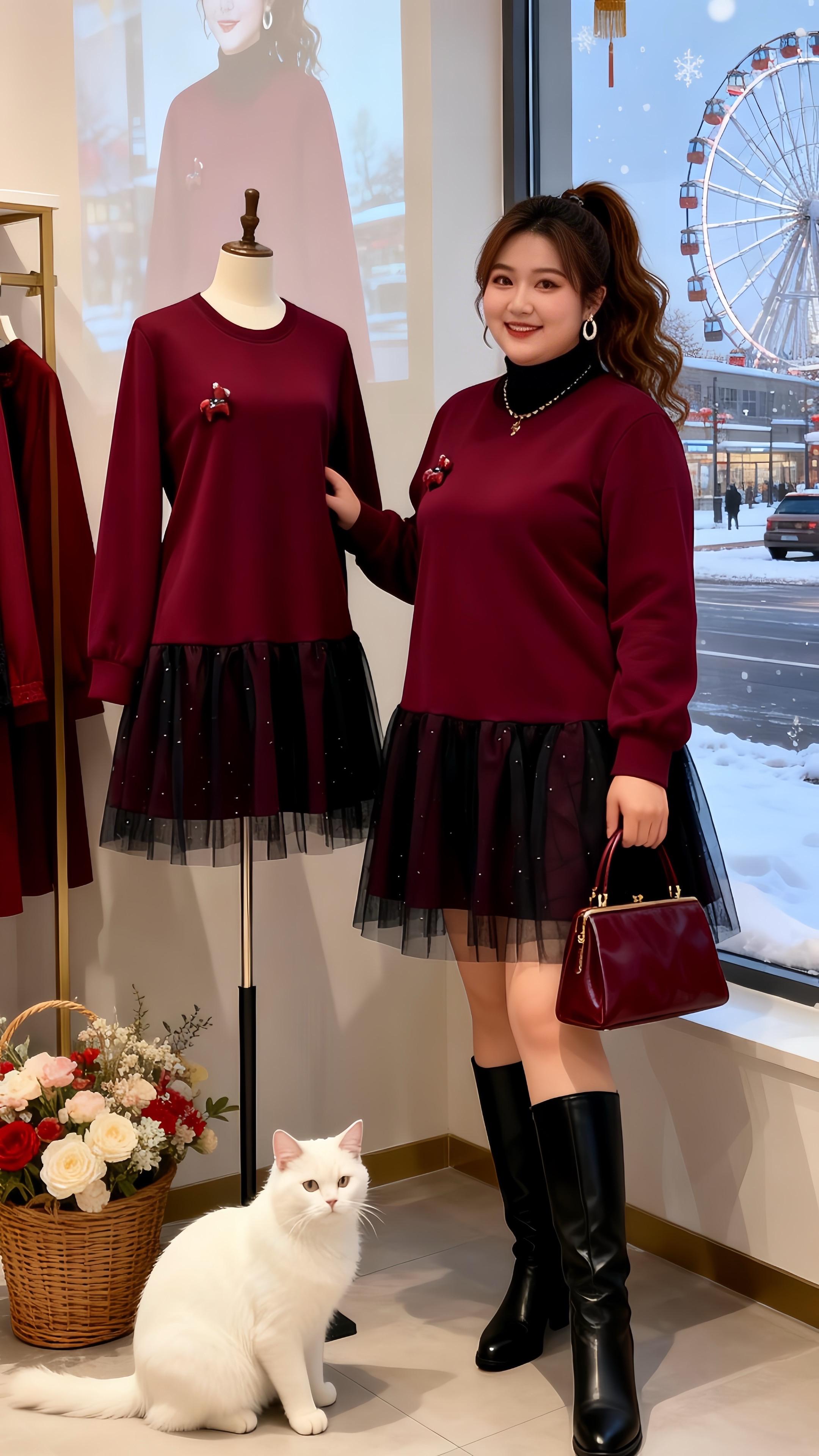 大码女装 冬日穿搭一周不重样适合普通人的秋冬不露腿穿搭显瘦穿搭高级感穿搭