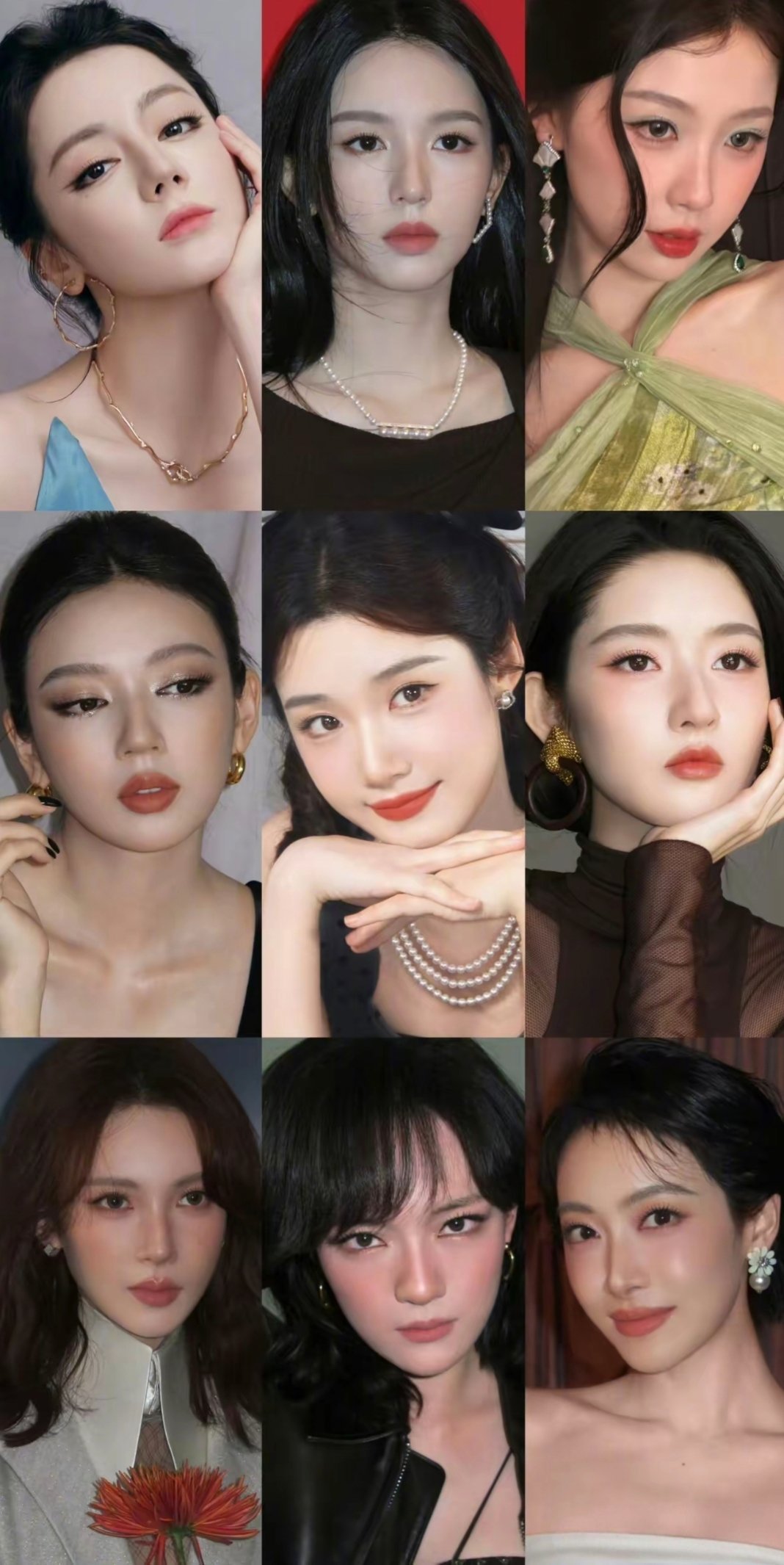 娱乐圈顶级化妆师王亚飞给一众女明星打造的多款妆容 你觉得谁最美？迪丽热巴、周也、