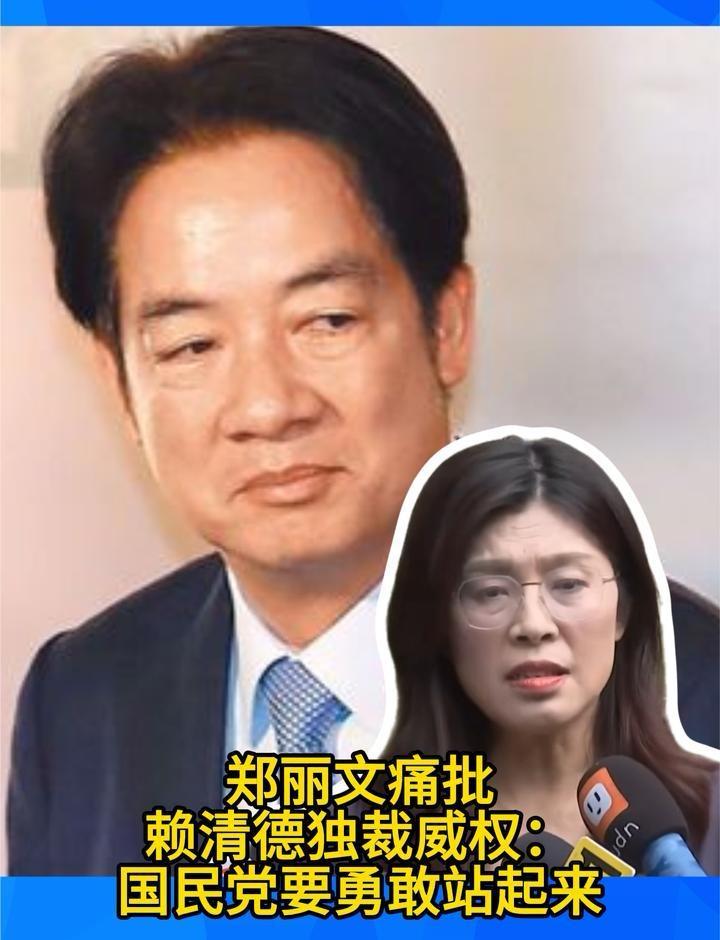 堂堂地区领导人，出门竟像干“偷渡”的勾当，这脸往哪搁？

郑丽文一句话捅破窗户纸