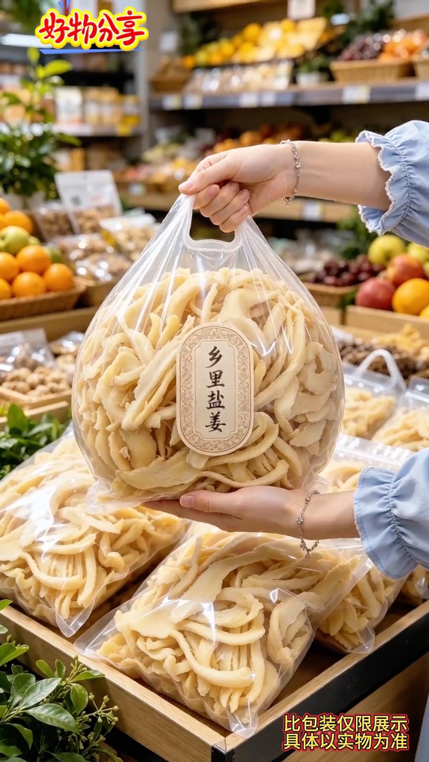 我给大家推荐的这个乡里盐姜真的太好吃了，它是湖南的一个非常有名的特色小...