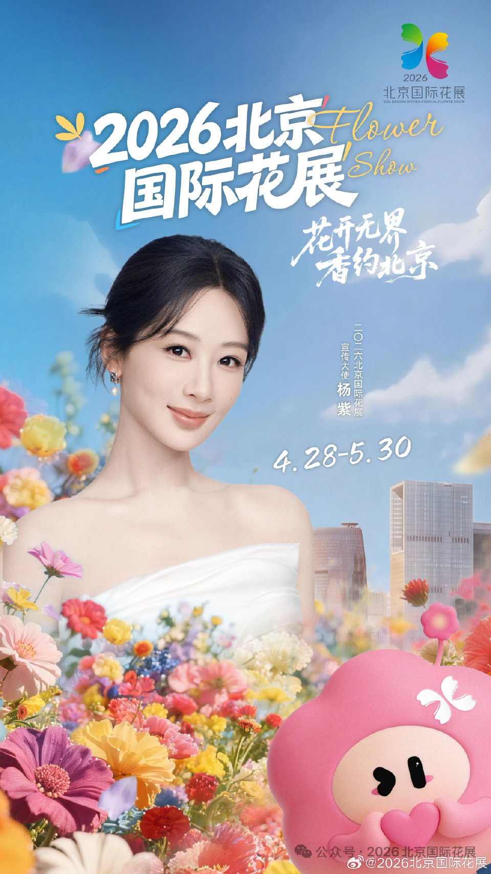 哇噻  北京国际花展宣传大使    杨紫会来嘛