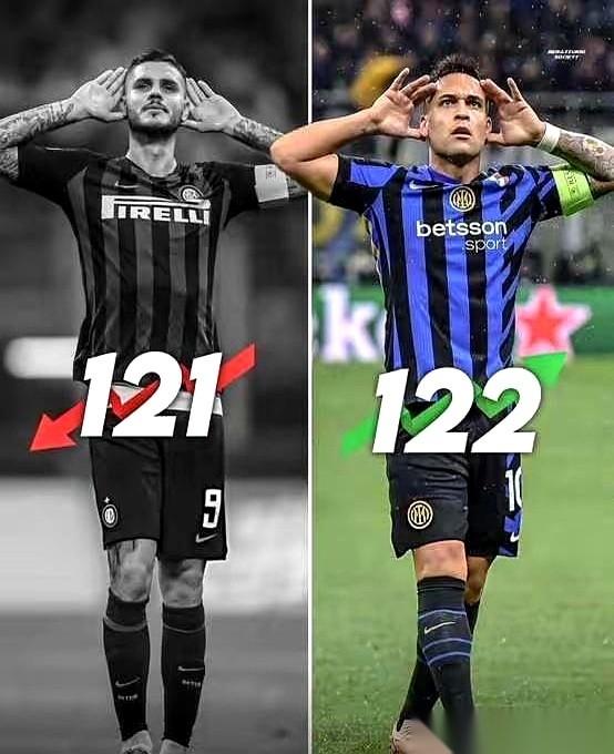 有些事儿，真得掰开了揉碎了看。
劳塔罗这122个球，不光是数字，是把那个叫伊卡尔