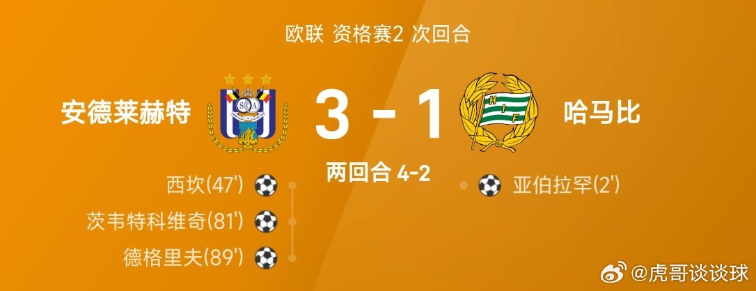 C罗晒与16岁儿子肌肉合照07月31日讯 26/27赛季欧联资格赛2次回合，安德