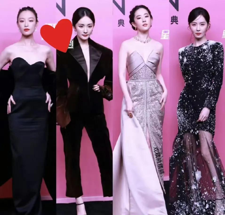 Vugue盛典85花齐聚一堂，刘亦菲、杨幂、刘诗诗和倪妮同场走秀。刘亦菲女王风范