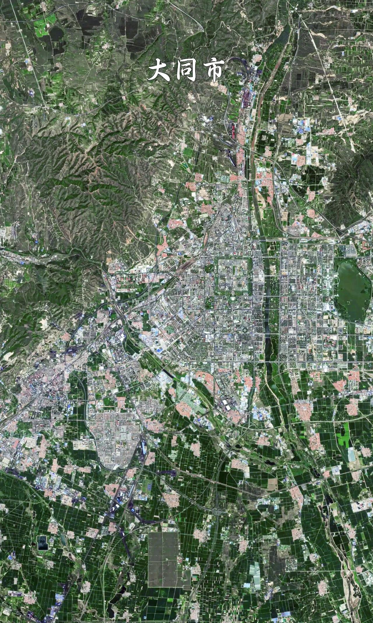 山西省大同市高清卫星图