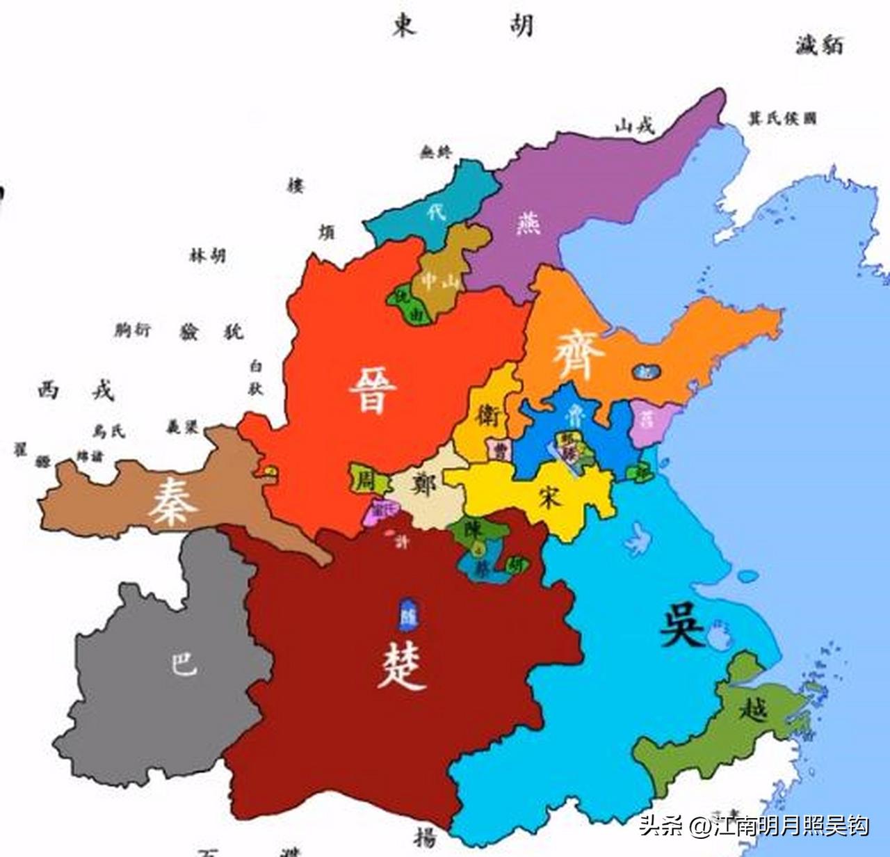 春秋五霸的“霸业时长”全排名，想不到，最短的霸主原来是他；来自无锡的这位霸主，又
