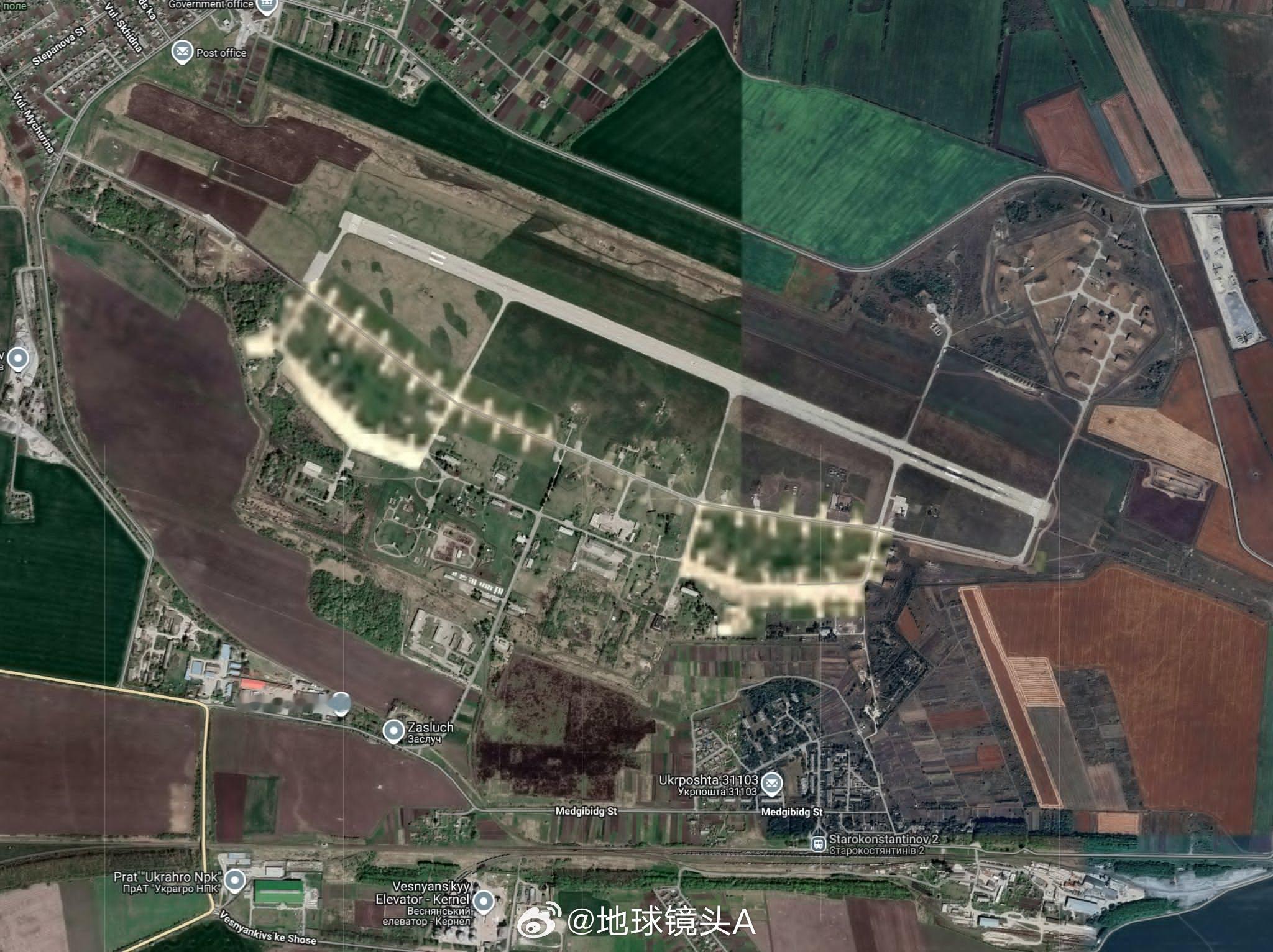 昨天凌晨第N次被导弹打击的赫梅利尼茨基州斯塔罗科斯蒂扬蒂尼夫的乌克兰空军基地。再