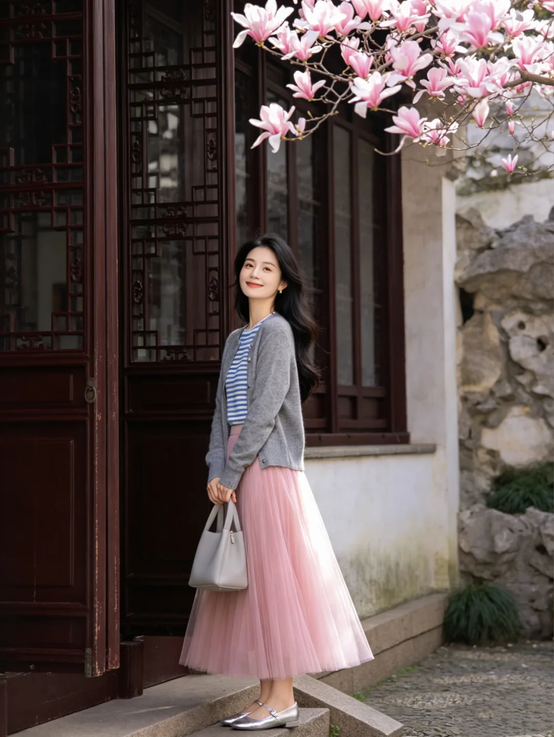 这样穿，怎么拍都好看📷粉粉嫩嫩