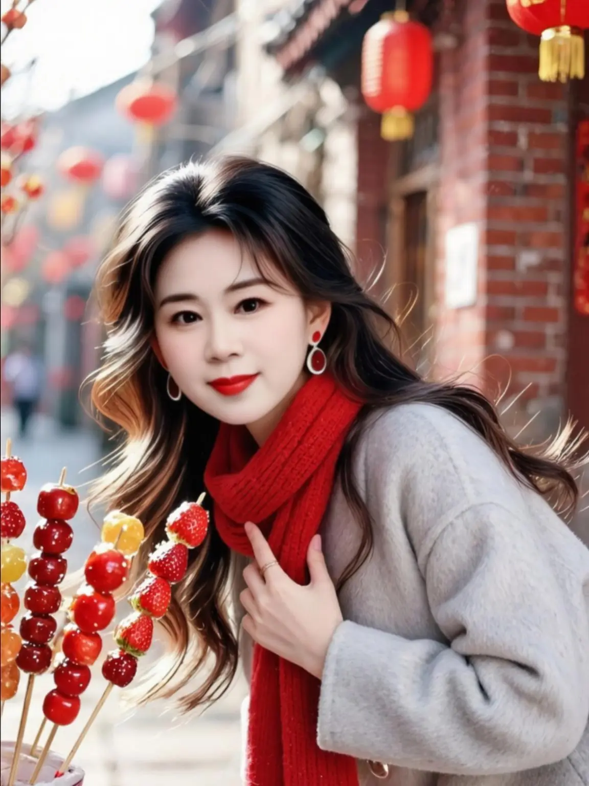 AI新春甜美随拍 ai创作