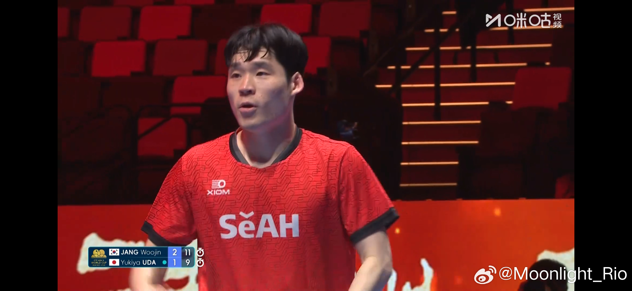 澳门世界杯2026 男单小组赛第三轮：🇰🇷张禹珍3比1宇田幸矢🇯🇵（5-