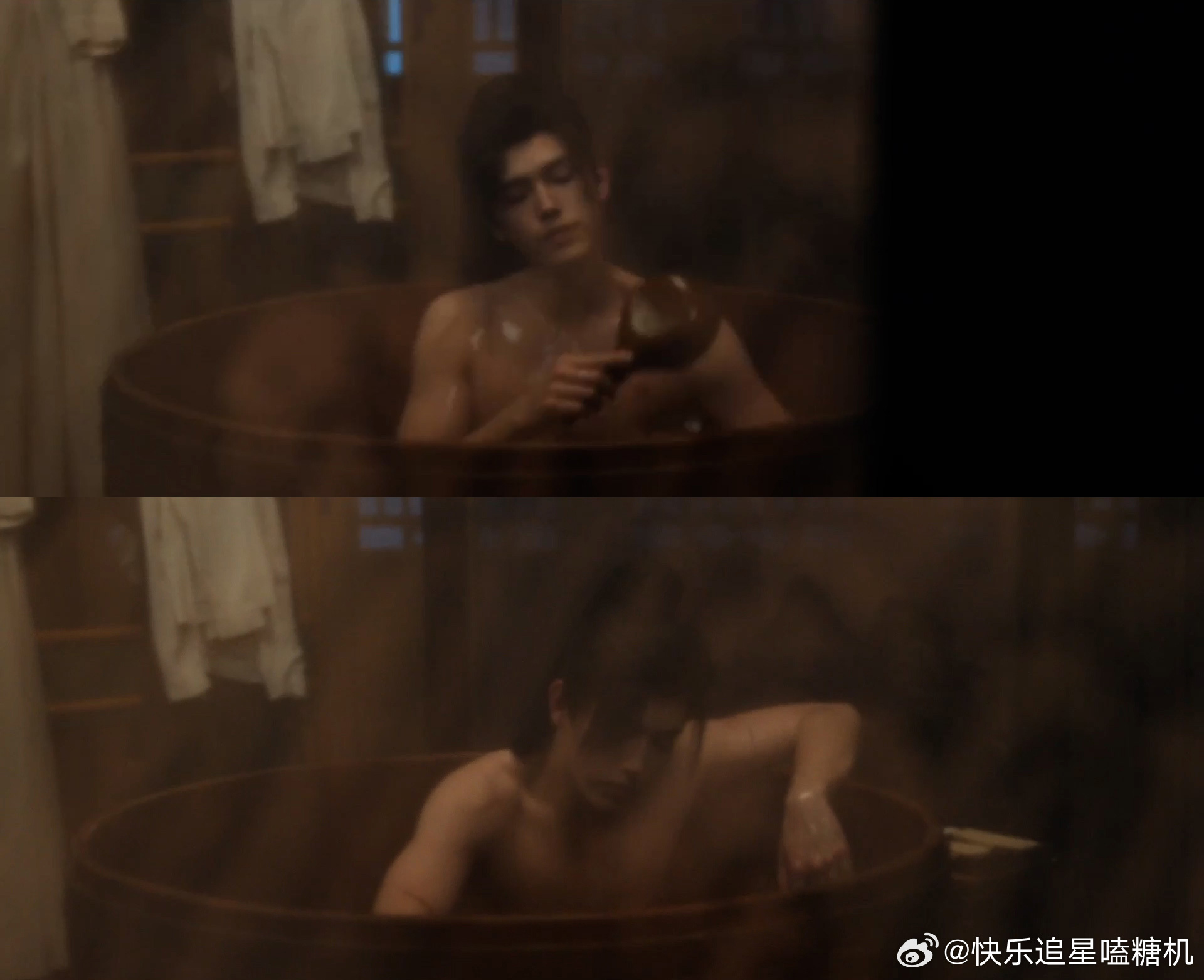 陈飞宇身材陈飞宇白日提灯沐浴戏 谁想到陈飞宇的沐浴戏和别人的完全不一样，本以为能